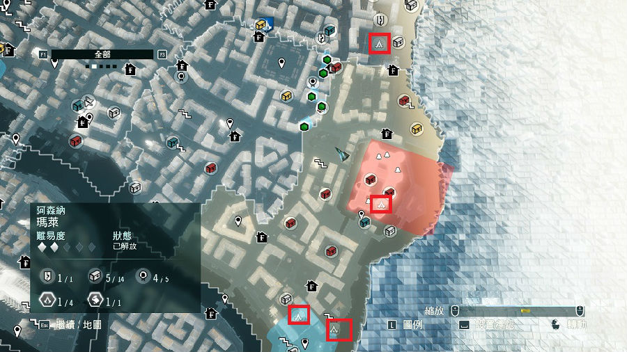 刺客信条大革命全技能点位置地图v1.