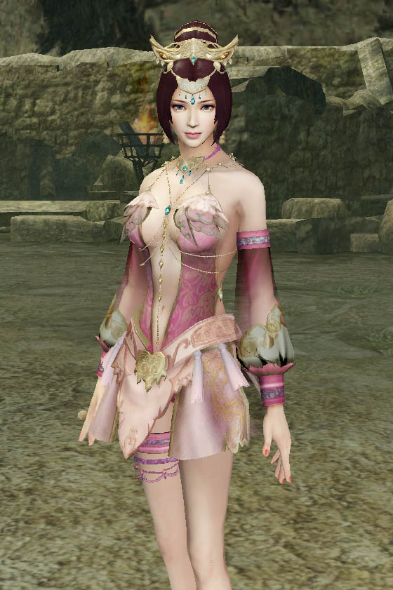 真三国无双7貂蝉粉色超短裙MOD