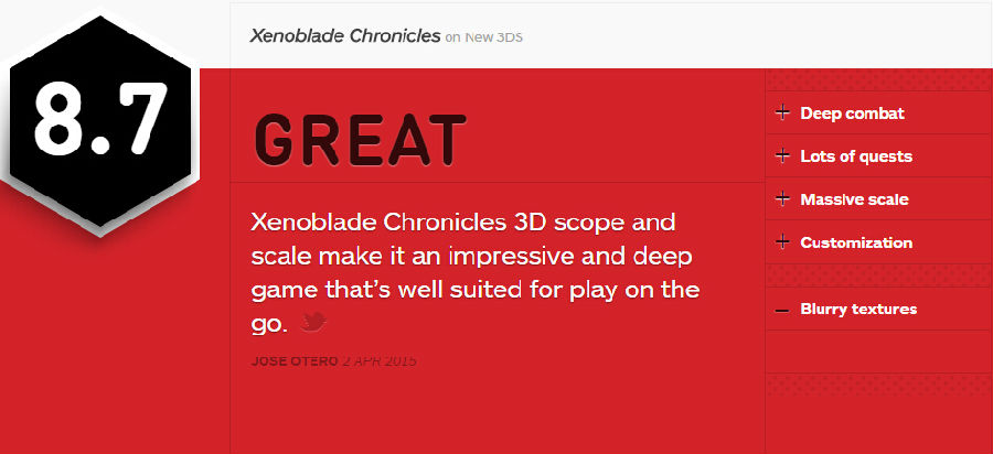 《同度之刃3D》获IGN8.7分好评 绘量成推分面