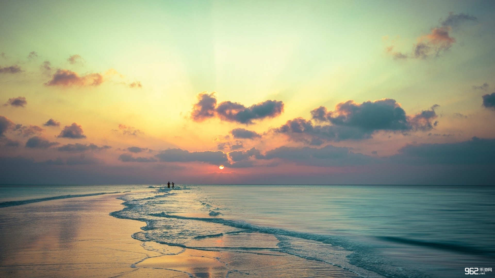 高清海滩宽屏壁纸_风景_太平洋科技