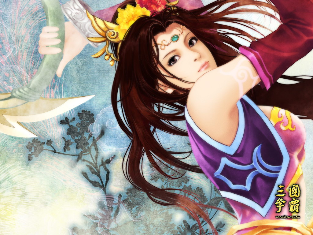 三国霸业貂蝉中国四大美女之一,有着倾国倾城之貌,聪慧过人.