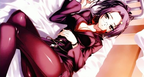 口水动画中的巨乳美女